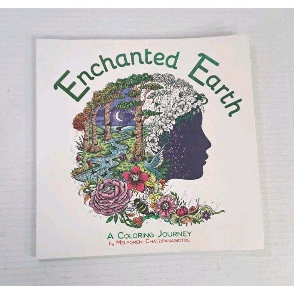 Enchanted Earth Adult Coloring Book Journey by Melpomeni Chatzipanagiotou New